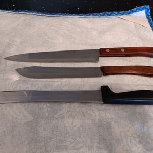 3 Stainless Knives